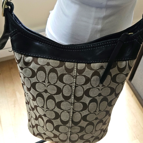 Coach Legacy 11437 Signature Convertible Duffle Crossbody Shoulder Bag - Picture 9 of 9